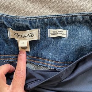 Madewell perfect vintage maternity jean